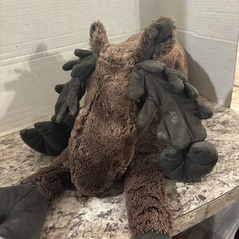 IKEA Strova Moose Plush Stuffed Animal Toy Brown Large Long Legs Floppy
